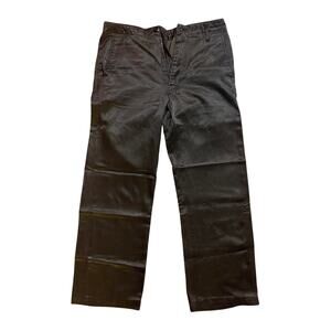 Diesel Flat Front Rayon Trousers 30x27 Black